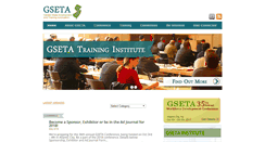 Desktop Screenshot of gseta.org